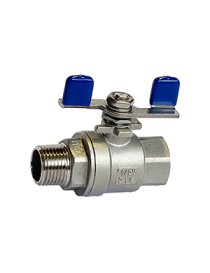 VALV. SFERA 2 PZ A-316 F/M 3/8"