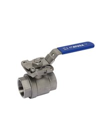 VALV. SFERA FILETT 2 PZ CON FLANGIA ISO 5211 1 1/2" INOX AISI 316