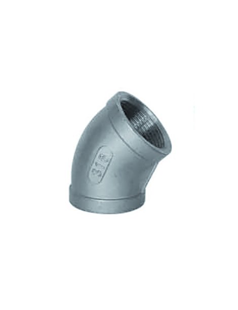Gomito 45º F.F. AISI 316 2.1/2"